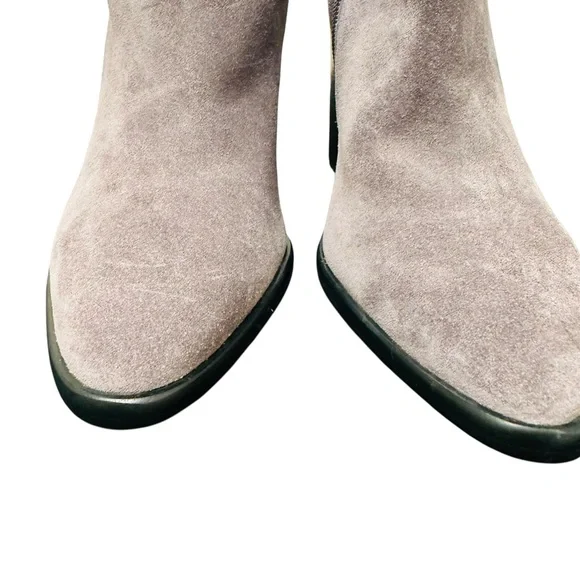 Marc Fisher LTD Gray Suede Tall Boots – Size 7M – Block Heel - Picture 14 of 15